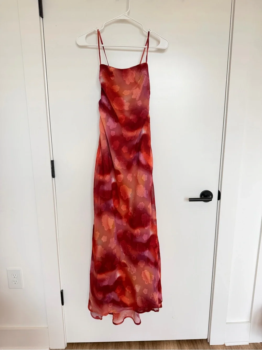 12th Tribe Maris Plum Floral Maxi Dress - Picture 3 of 7